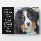 Huisdierhond Herdenkings herinnering Aandenken Fot Fotoplaat (voorkant)