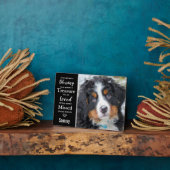 Huisdierhond Herdenkings herinnering Aandenken Fot Fotoplaat (Zijkant)