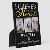 Huisdierhond Herdenkingsfoto Aandenken Fotoplaat (Zijkant)