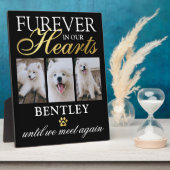 Huisdierhond Herdenkingsfoto Aandenken Fotoplaat (Zijkant)