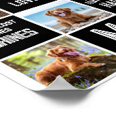 Huisdierhond Herdenkingsfoto Collage Poster (Hoek)