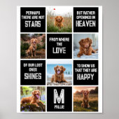 Huisdierhond Herdenkingsfoto Collage Poster (Voorkant)
