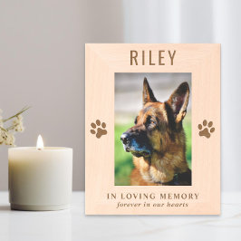 Huisdierhond Herdenkingsfoto Gegraveerde Lijstjes
