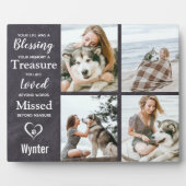 Huisdierhond Herdenkingsgeschenk Aandenken aan Ove Fotoplaat (Voorkant)