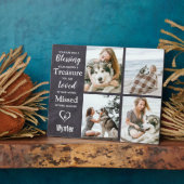 Huisdierhond Herdenkingsgeschenk Aandenken aan Ove Fotoplaat (Zijkant)