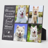 Huisdierhond Herdenkingsgeschenk - Geschenk bij ve Fotoplaat (Zijkant)