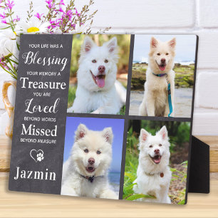 Huisdierhond Herdenkingsgeschenk - Geschenk bij ve Fotoplaat