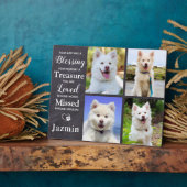 Huisdierhond Herdenkingsgeschenk - Troostgeschenk  Fotoplaat (Zijkant)