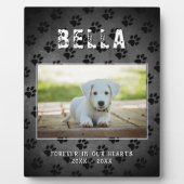 Huisdierhond Herinnering Pootafdrukken Schoolbord  Fotoplaat (Voorkant)