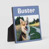 Huisdierhond Herinneringsherinnering Fotoplaat (Voorkant)