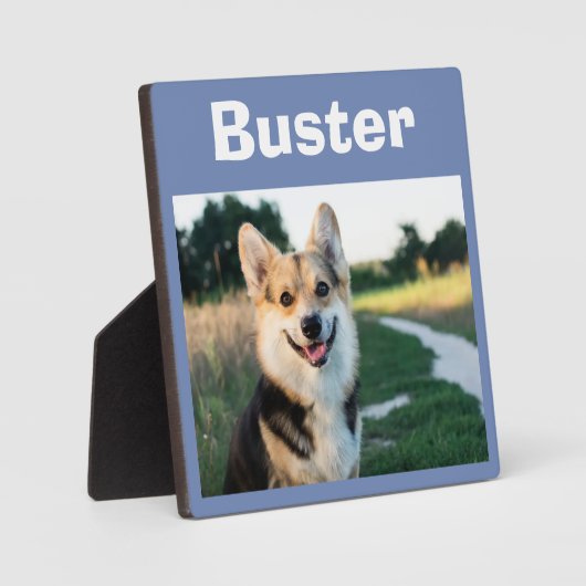 Huisdierhond Herinneringsherinnering Fotoplaat (Voorkant)