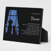 Huisdierhond Kat Spiritueel Gedenkteken Aangepaste Fotoplaat (Zijkant)