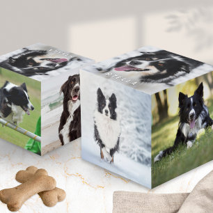 Huisdierhond Multi Foto Aangepaste Weergave Kubus