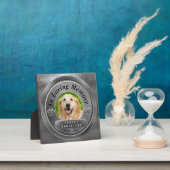 Huisdierhond of kat gedenkteken fotoplaat (Insitu)