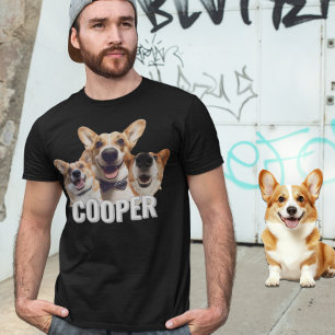 Huisdierhond op maat gemaakt gepersonaliseerd foto t-shirt