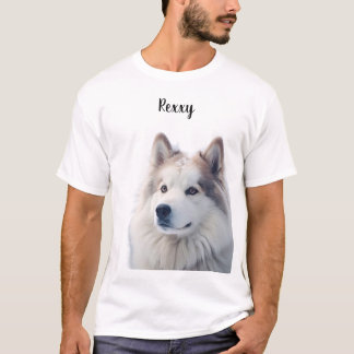 Huisdierliefhebber Aangepaste Foto Naam T-shirt