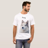 Huisdierliefhebber Aangepaste Foto Naam T-shirt (Voorkant volledig)
