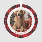 Huisdierliefhebber Kerst Ornament 2025 met Foto (achterkant)