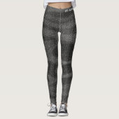 Huisdierliefhebber Nep Denim Zwarte Jeans Textuur  Leggings (Voorkant)