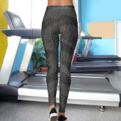 Huisdierliefhebber Nep Denim Zwarte Jeans Textuur  Leggings