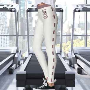 Huisdierliefhebber Neutraal Vintage Rosewood Patro Leggings