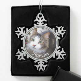 Huisdierliefhebbers Maak Uw Eigen Aangepaste Tin Sneeuwvlok Ornament