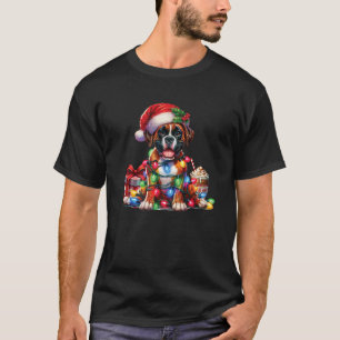 Huisdierliefhebbers Mooie Boxer Hond Rendier Gewei T-shirt