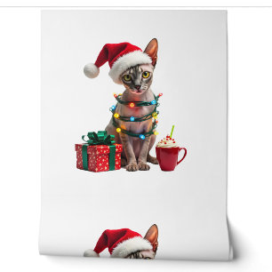 Huisdierliefhebbers Mooie Sphynx kat Rendier Gewei Behang