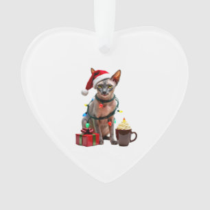 Huisdierliefhebbers Schattige Sphynx kat Rendier G Ornament