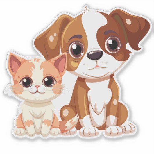 Huisdierliefhebbers Sticker (Voorkant)