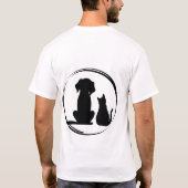 Huisdierliefhebbers T-shirt (Achterkant)