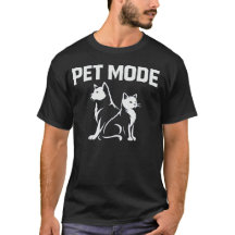 Huisdiermodus Minimaal Hond en Kat Shirt | Modern