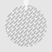 HUISDIERNAAM Patroon Pootafdruk Kleurrijk Plezier  Ornament (achterkant)