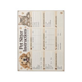 Huisdieroppas Instructies Checklist Notitieblok (Linkerzijde)