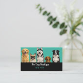 Huisdieroppas Schattige Puppy Script Visitekaartje (Staand voorkant)