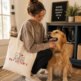 Huisdieroppasclub Hondenuitlaatprofessionele Oppas Tote Bag