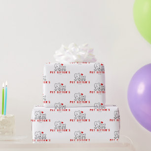 Huisdieroppasclub Hondenuitlaatservices Wit Zwar Cadeaupapier