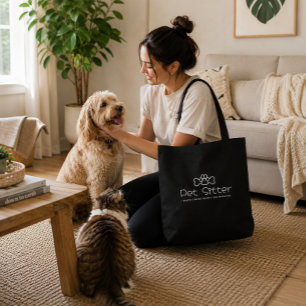 Huisdieroppasser - Ik pas op als er vacht in het s Tote Bag