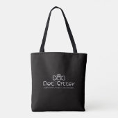 Huisdieroppasser - Ik pas op als er vacht in het s Tote Bag (Achterkant)