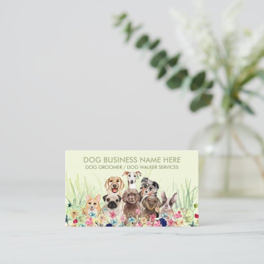 Huisdieroppasser Walker hond huisdierverzorging gr Visitekaartje (Staand voorkant)