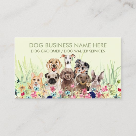 Huisdieroppasser Walker hond huisdierverzorging gr Visitekaartje (Voorkant)