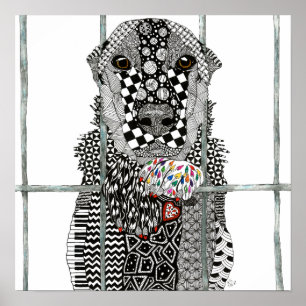 Huisdieropvang Hond Poster  61cm x 61cm