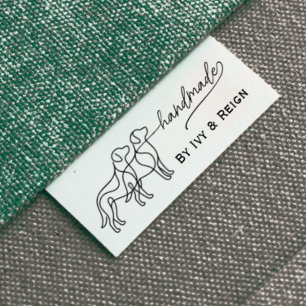 Huisdierpictogram Handgemaakt door gepersonaliseer Grosgrain Lint