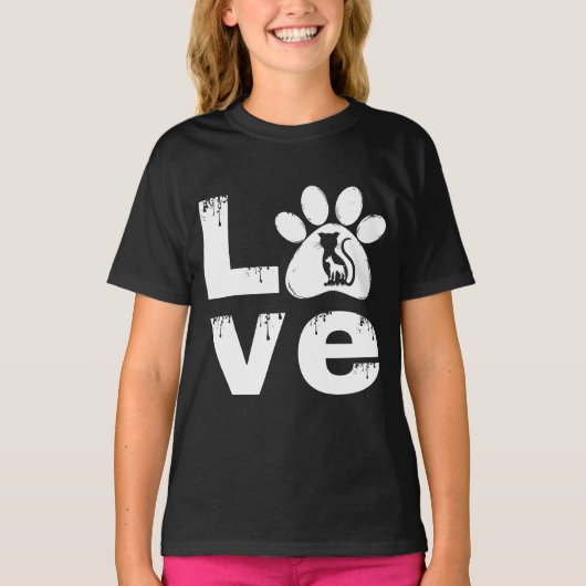 HUISDIERPOOT DIER CADEAU T-SHIRT (Voorkant)