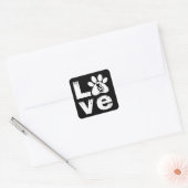 HUISDIERPOOT DIER CADO VIERKANTE STICKER (Envelop)