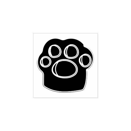 Huisdierpoot Rubberstempel (Afrduk)