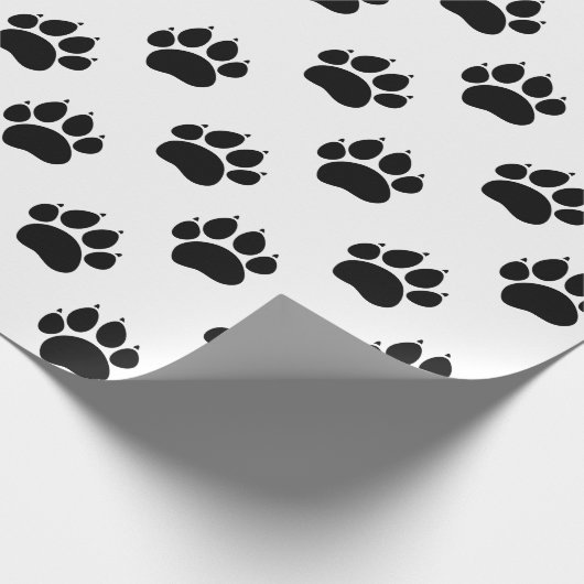 Huisdierpootpatroon Cadeaupapier (Hoek)