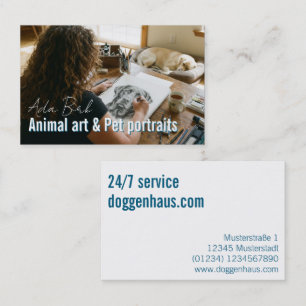 Huisdierportretten Service  Visitekaartje
