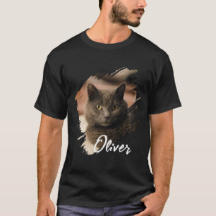 Huisdier's Eenvoudig Moderne aangepaste Naam en fo T-shirt