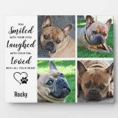 Huisdierverlies Cadeau - Aandenken overlijden hond Fotoplaat (Voorkant)